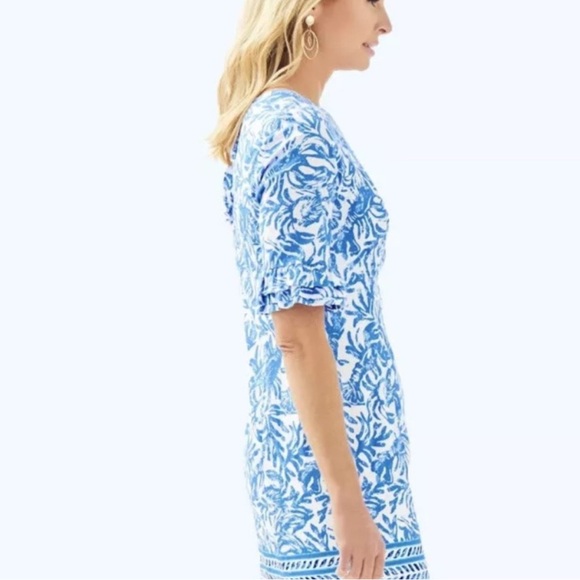 Lilly Pulitzer Blue Fiesta Stretch Dress - Picture 5 of 11